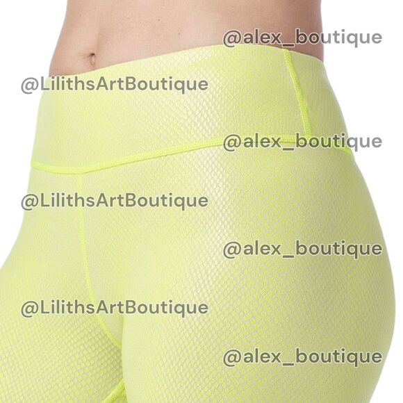 Zumba Dance Snake Foil Leggings Caution Size S (E057) - Picture 2 of 7